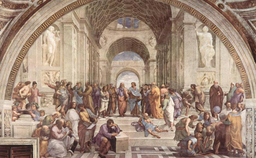 nativity painting of people inside a dome