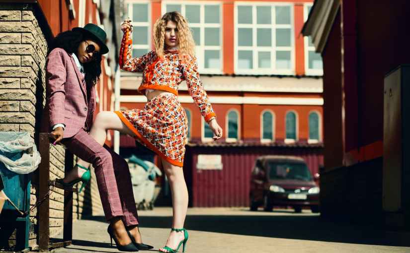 two women posing for pictorial