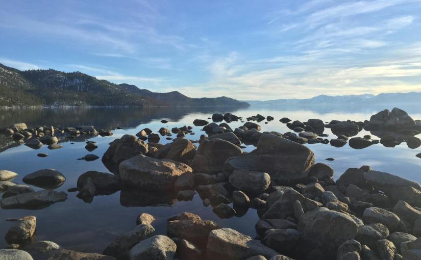 stones under cloudy sky