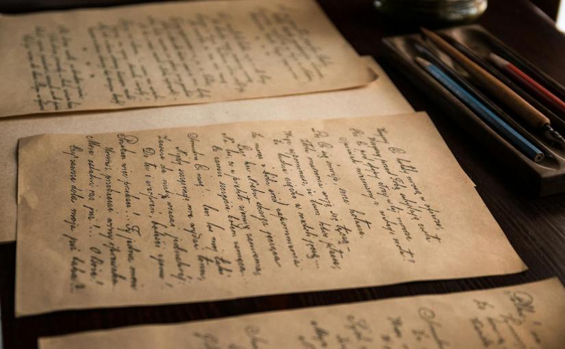 white painted papers